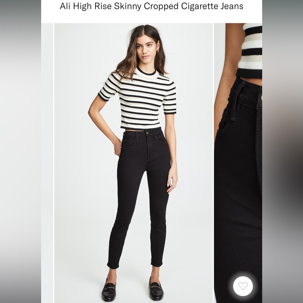 Frame Ali high rise cigarette jeans